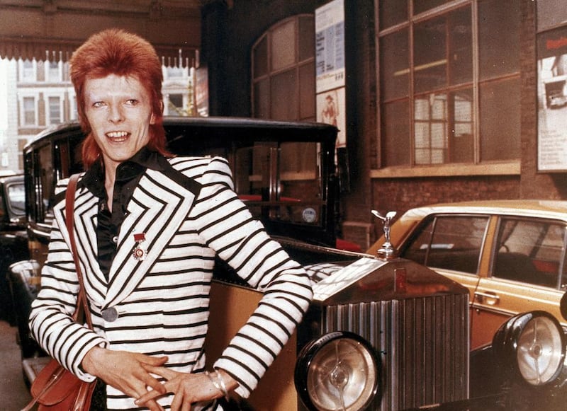 David Bowie in 1973, at the height of his Ziggy Stardust fame, a persona he retired at the Hammersmith Odeon, London, on July 3 of that year. It was just one of many changes in a career spanning six decades, which constantly confounded expectations. Paul Morley provides fascinating insights into the rock star in his biography, The Age of Bowie. AP Photo.