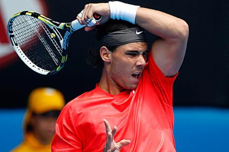 Rafael Nadal's first-round match lastes just 47 minutes.