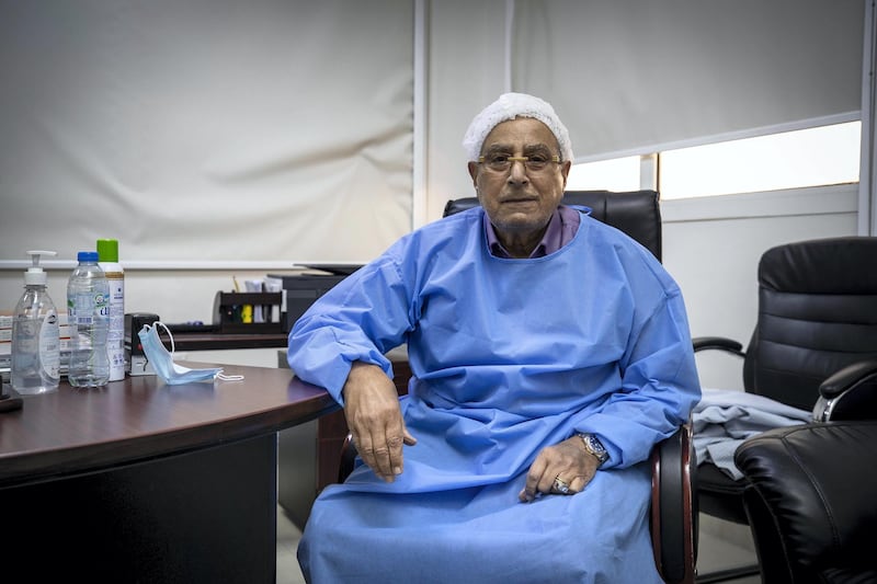 AJMAN, UNITED ARAB EMIRATES. 29 JUNE 2020. Dr Waguih Elsissi. An Orthopaedic surgeon at the Ajman Speciality Hospital ithat is n his 70s survived COVID-19 and speaks to The National about his experience. (Photo: Antonie Robertson/The National) Journalist: Salam Alamir. Section: National.