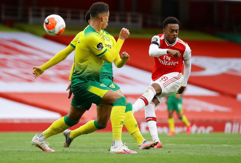 Joe Willock (on for Nelson, 58') - 7: Young midfielder should arguably have done better with his sight at goal. Reuters