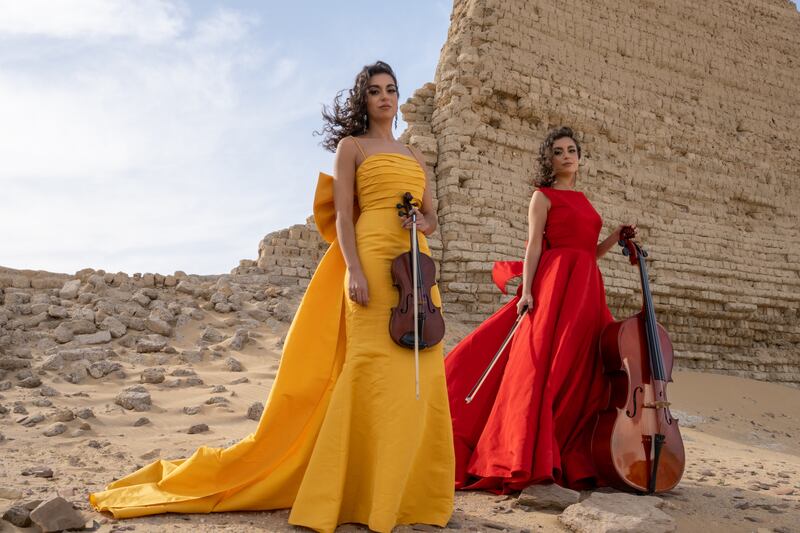 In seeking to bring Arabic music to western audiences and classical to the Arab world through various genres, Laura and Sarah Ayoub have been hailed as the faces of an exciting new generation of crossover artists. Photo: The Ayoub Sisters