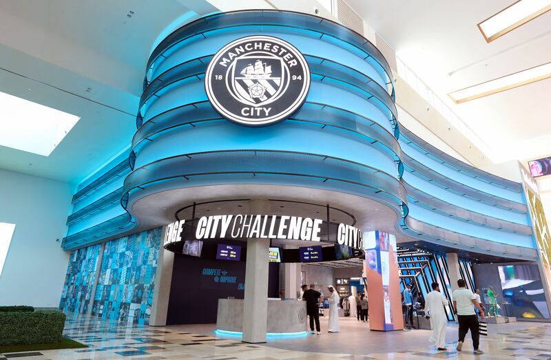 The entrance to the new City Challenge attraction at Yas Mall.