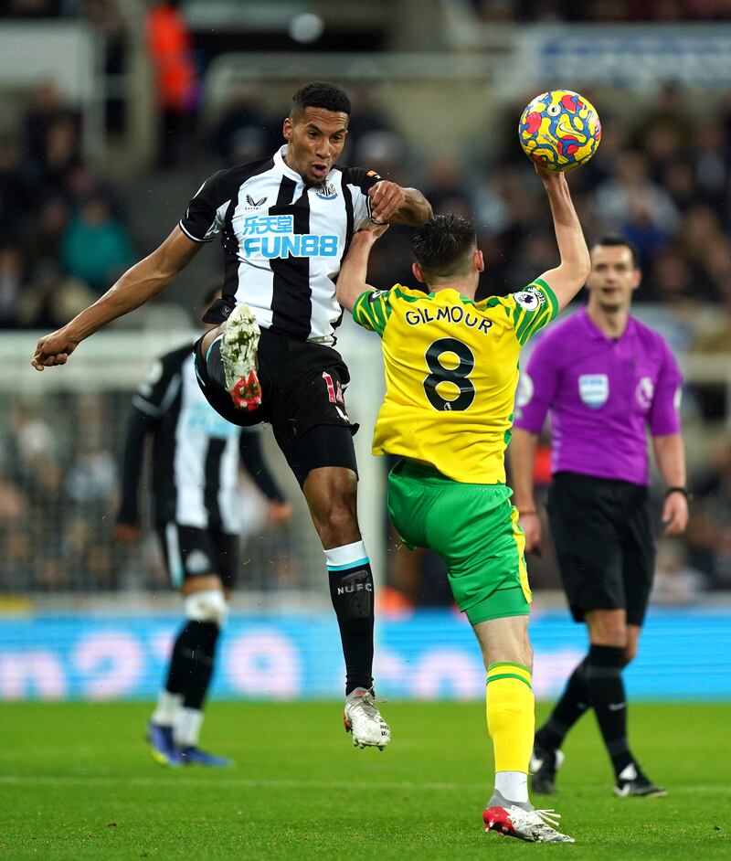 Isaac Hayden – (On for Willock 72’) 6: Nearly made it 2-0 with hooked shot across face of goal minutes after coming on. PA