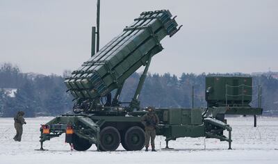 A Patriot missile system at Warsaw Babice Airport, Poland. AFP