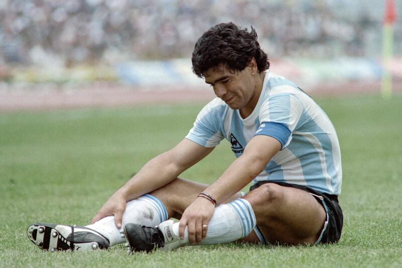 =24) Diego Maradona (Argentina) eight goals in 21 games. AFP 