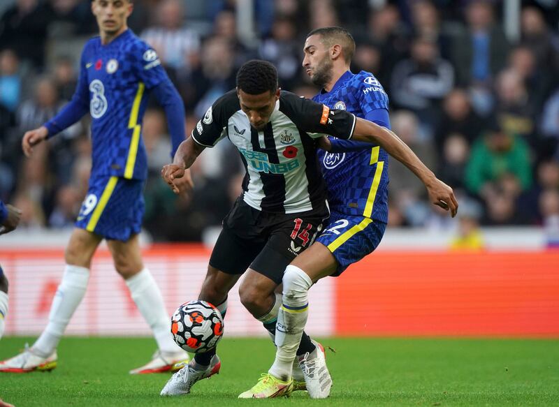 Isaac Hayden – 6. On risky ground after being booked for a high, sliding tackle on Christensen just 18 minutes in. Had a few good tussles but taken off to not risk a second yellow. AP
