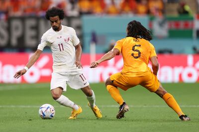 Qatar striker Akram Afif has been in prolific form for Al Sadd this season, scoring 13 goals in the Qatar Stars League. Getty Images