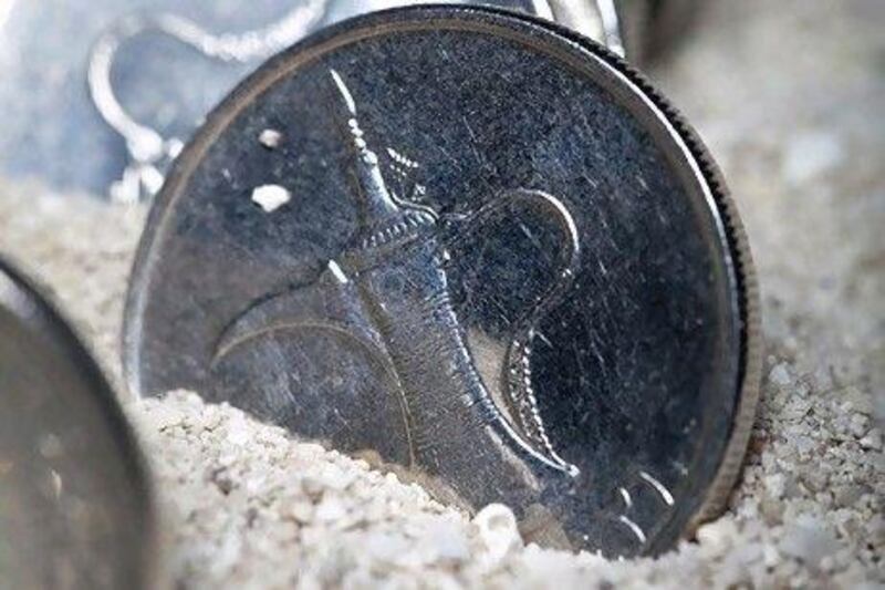 A UAE coin.