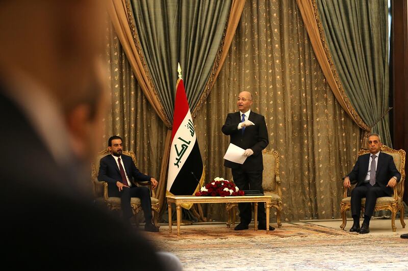 Iraqi president names Mustafa Al Kadhimi as new prime minister-designate in presence of leading Iraqi political figures and UN envoy to Iraq. The National