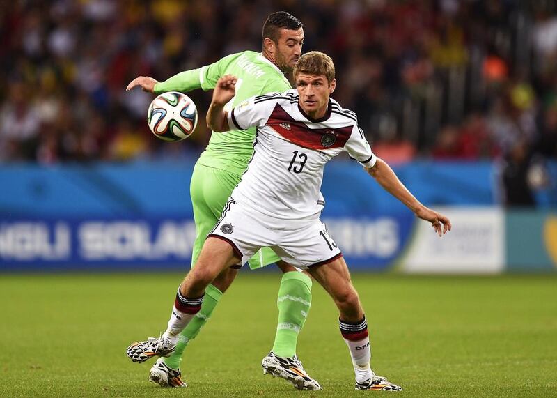 Thomas Muller has been front and centre in the German attack. AFP