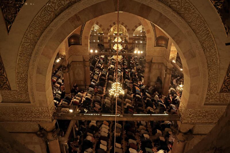  Laylat Al Qadr is, according to tradition, the night in which the Quran was first revealed to the Prophet Mohammed. AFP