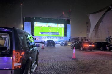 Screening of Manchester City’s game against Real Madrid. courtesy: Sevenmedia