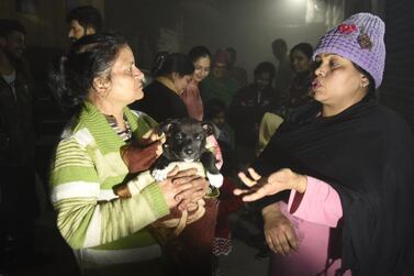 Residents of Amritsar fled their homes as tremors shook the city in Punjab state, north-western India, after a powerful earthquake in Tajikistan. AFP