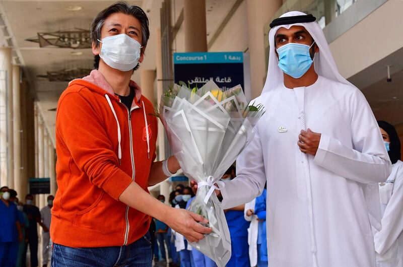 Dubai resident Hiroaki Fujita praised staff for their support during his two-week stay at the field hospital