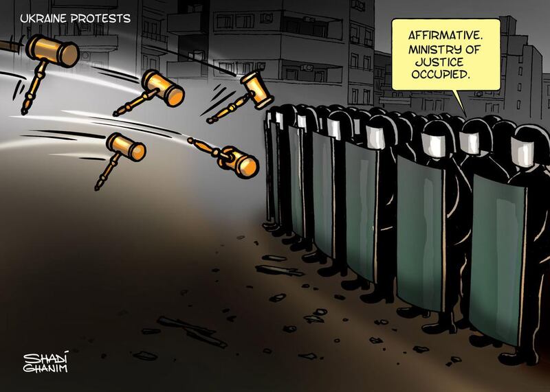 Cartoon by Shadi Ghanim for 28/1/2014