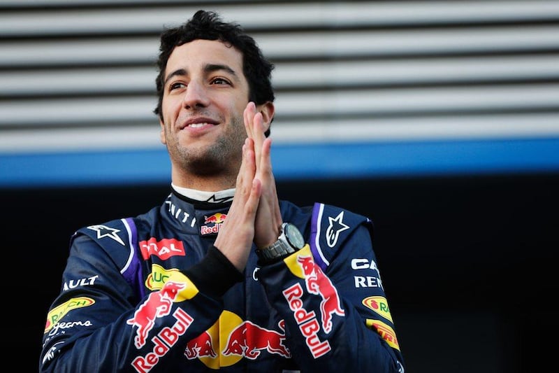 Daniel Ricciardo made his unofficial debut as Sebastian Vettel's Red Bull Racing teammate at testing in Jerez, Spain on Tuesday. Andrew Hone / Getty Images