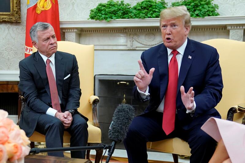 The US president thanked King Abdullah, whom he called 'a friend', and lauded his 'incredible work' on humanitarian efforts. Reuters
