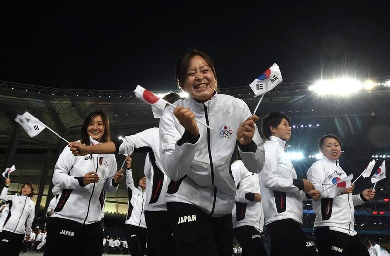 Women cricketers help make up the contingent at the 2014 Asian Games. Manan Vatsyayana / AFP