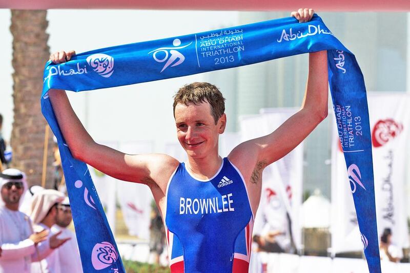 Alistair Brownlee won short course at the 2013 Abu Dhabi International Triathlon. Photo Courtesy / Abu Dhabi International Triathlon