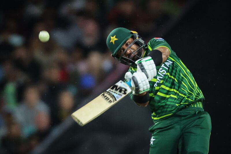 Pakistan’s Iftikhar Ahmed hit another composed fifty. AFP