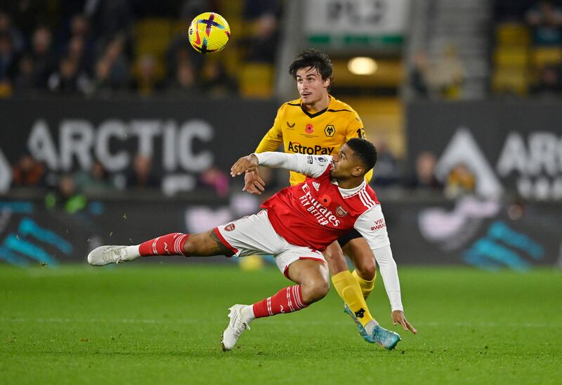 Hugo Bueno – 5. Took White out of the game with some brilliant solo play to take his side up the pitch before Arsenal were eventually able to clear. Saw yellow late on for hooding the ball away in frustration. Reuters