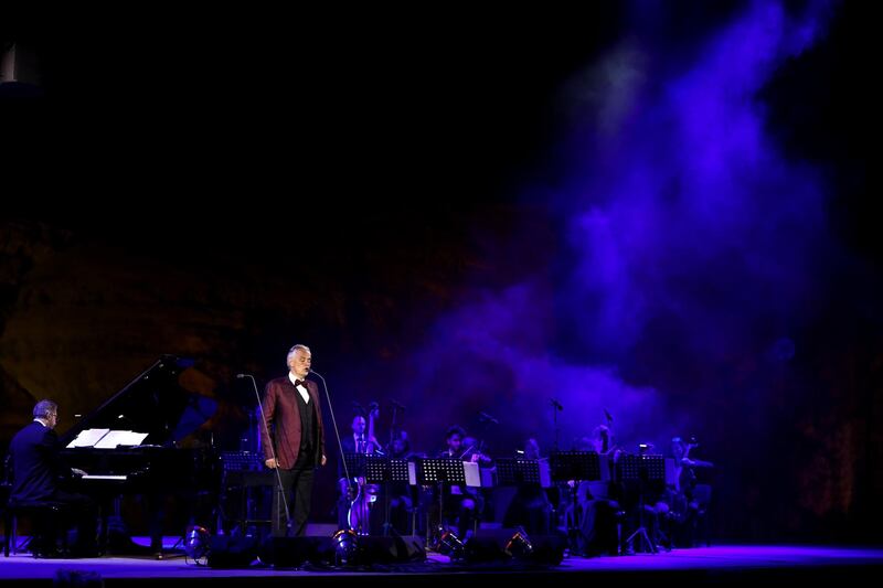 The concert took place on Thursday, April 8, 2021. Getty Images for The Royal Commission for AlUla