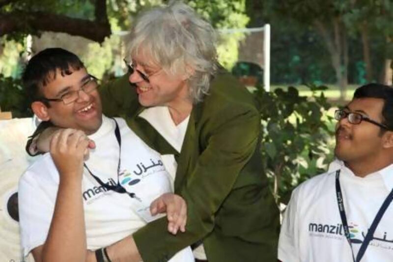 Sir Bob Geldof has pledged his support for Manzil, the Sharjah-based non-profit organization and center that caters to the needs of diverse multinational children with mental challenges. Courtesy of Manzil