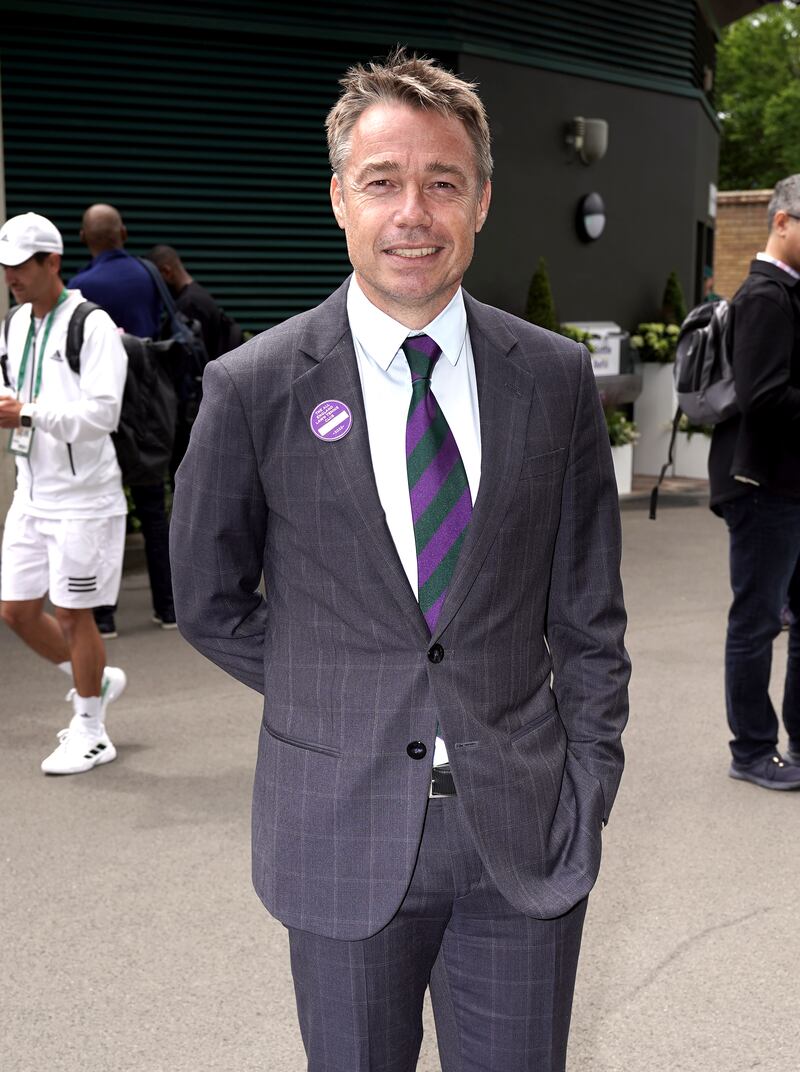 Former Chelsea player Graeme Le Saux also joined the famous faces in watching the matches. PA