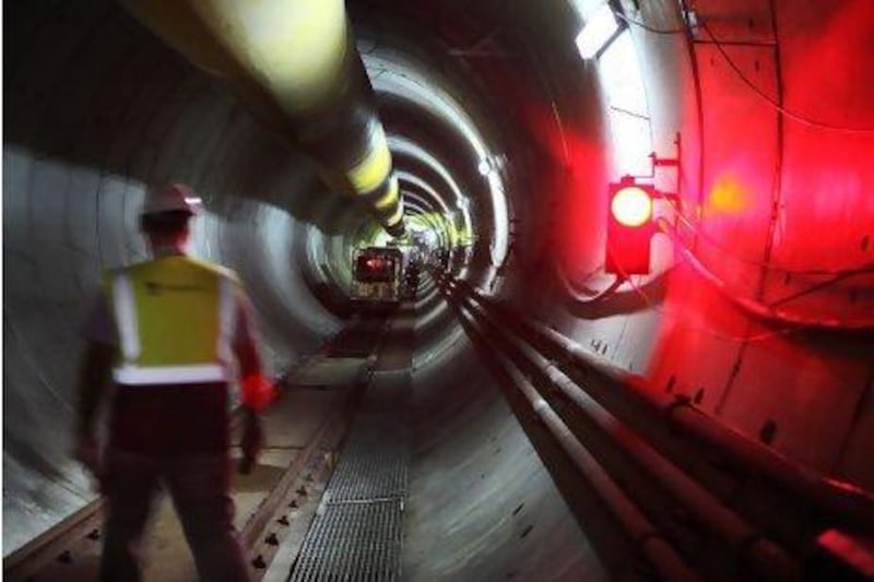 The Dh5.7 billion Strategic Tunnel Enhancement Programme (Step) is growing under and across the island of Abu Dhabi. Delores Johnson / The National