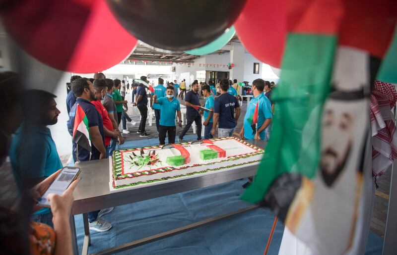 Servhub treated its employees to a National Day celebration at their accommodation in Jebel Ali. Ruel Pableo for The National