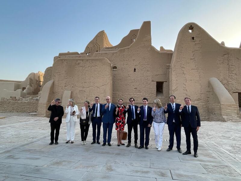 French diplomats visited the Diriyah Gate Development Authority to discuss cultural development plans