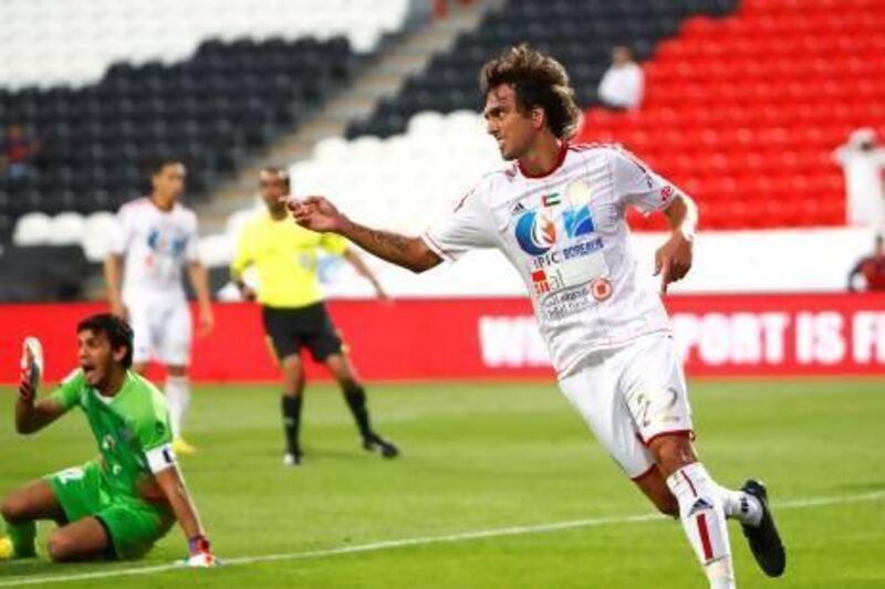 Matias Delgado has scored only four goals for Al Jazira this season but the Al Jaish coach says his real value lies in his assists. Jake Badger for The National