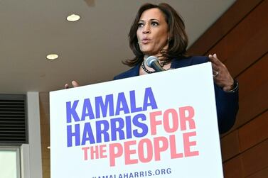 US Senator from California, Kamala Harris is seeking to become the first female African American president. AFP