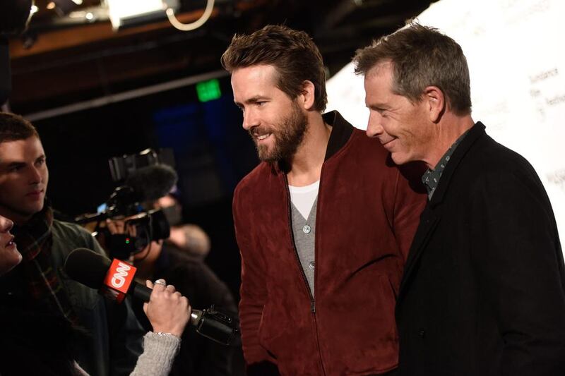 Actors Ryan Reynolds, left, and Ben Mendelsohn. Evan Agostini / Invision for Chase Sapphire Preferred / AP Images