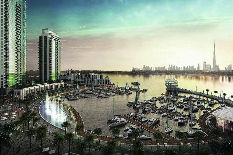 The Lagoons, which is planned to stretch from Dubai Creek through Al Khail Road and Ras Al Khor. Courtesy Dubai Holding