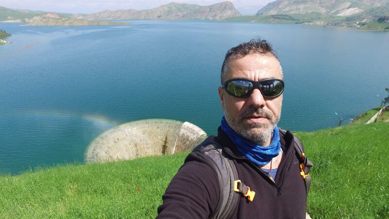 Nabil Musa at the Dukan Dam in the Kurdistan region of Iraq. Photo: Nabil Musa