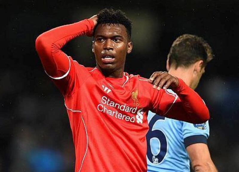 Liverpool's Daniel Sturridge, 25, has missed five matches since suffering a thigh strain while on England duty last month and was not selected for the Basel game. Laurence Griffiths/Getty Images
