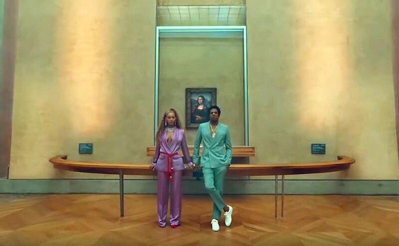 Beyonce and Jay-Z release a visually beautiful video shot at the Louvre in Paris.