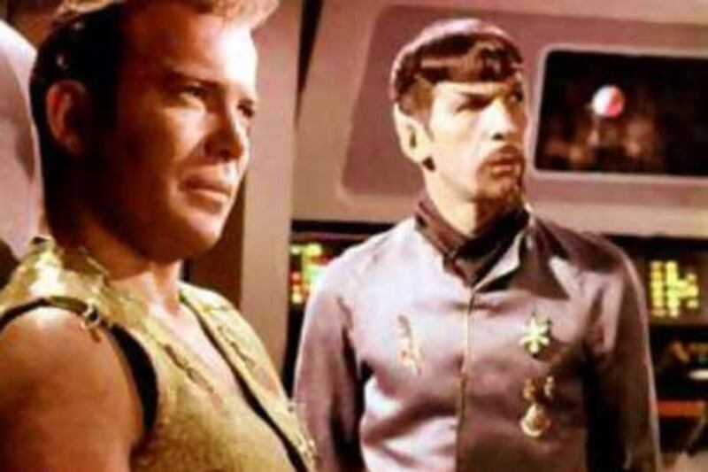 Actors William Shatner, left, and Leonard Nimoy have suffered from hearing problems for more than four decades since an explosion on the Star Trek set damaged their ears.
