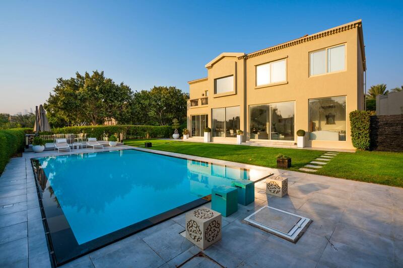 The pool and garden are one of the property's best features. All images courtesy LuxuryProperty.com