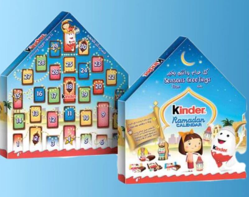 Kinder's Ramadan calendar for children; Dh36.25. Photo: carrefouruae.com