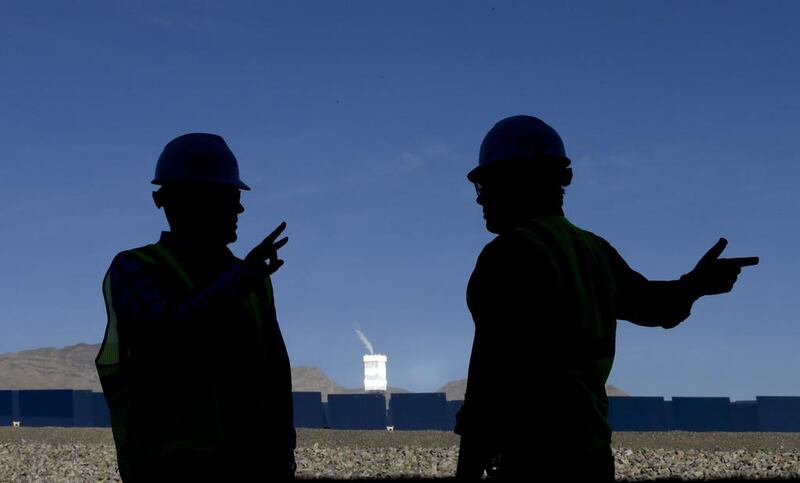 Most of the $1.6 billion financing for the Ivanpah solar electric generating system was secured by developer BrightSource through US government loans, but Google has invested $168 million in the project. Chris Carlson / AP Photo