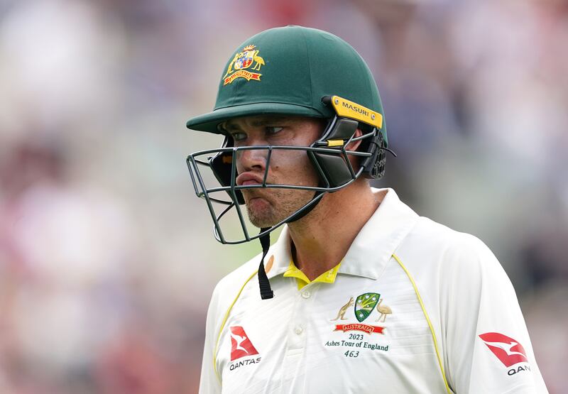 Australia's Scott Boland after being dismissed by England's Stuart Broad. PA 