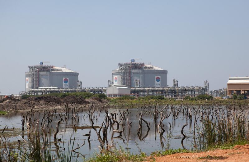 HAPE9W Bharat Petroleum refinery on the island of Vypin near Kochi (Cochin),Kerala,India