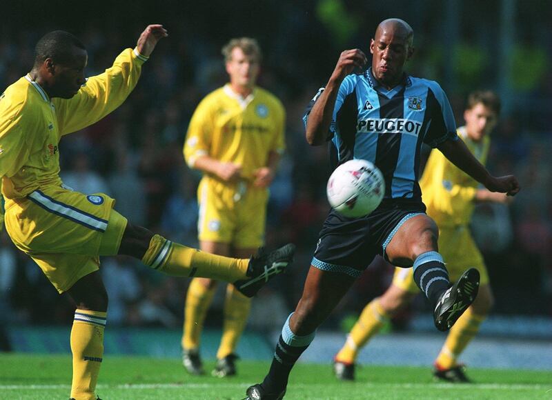 =Coventry's Dion Dublin,  1997/98, 18 goals. Getty