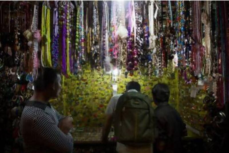 Rising shop rents on Mumbai’s Colaba Causeway are proving to be a headache for retailers. Brent Lewin / Bloomberg