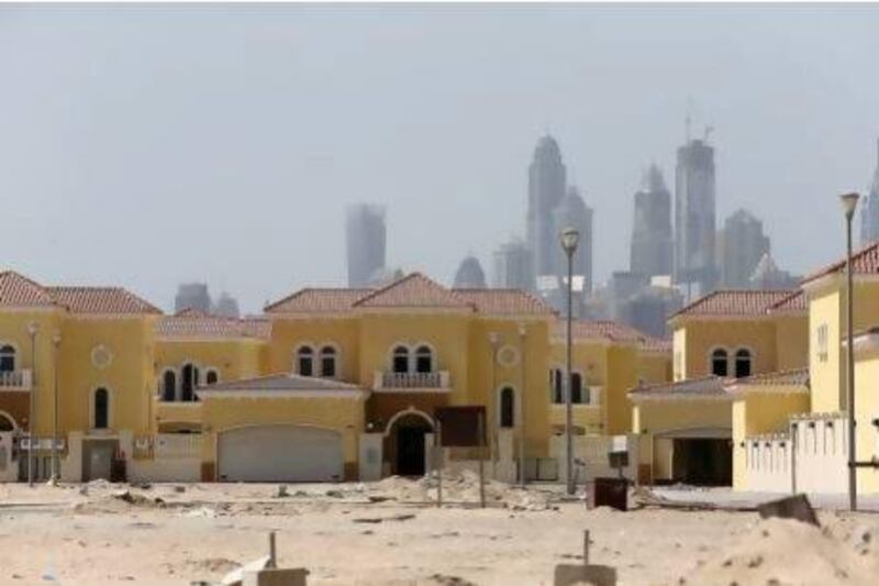 Property and construction contributed 21 per cent of Dubai's growth in the first quarter. Pawan Singh / The National