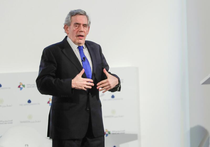 Abu Dhabi, United Arab Emirates, March 27, 2019.  --- IDEAS Abu Dhabi Forum.
-- Rt. Hon. Gordon Brown – UN Special Envoy for Global Education and Former Prime Minister of the United Kingdom
Victor Besa/The National
Section:  NA
Reporter:  Dan Sanderson