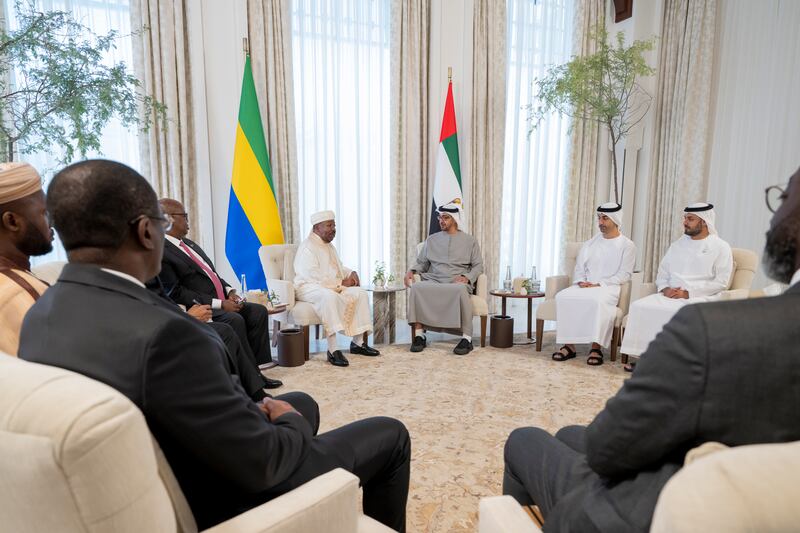 The leaders discussed current relations and where they could expand the scope of co-operation between the UAE and Gabon.