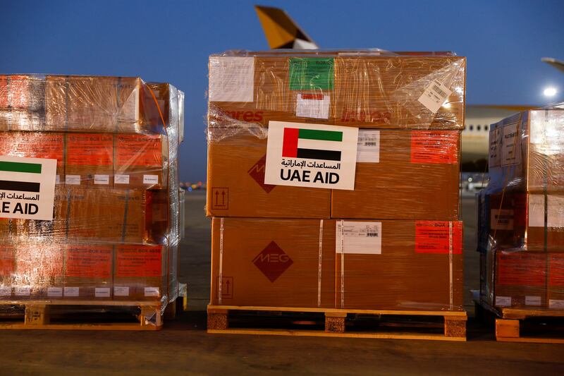 The UAE sent food and medical supplies on an Emirates  flight to the Chad-Sudan border. Reuters